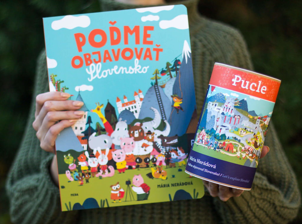 Mária Nerádová Pucle poďme objavovt Slovensko Pucle ilustrované slovenskými ilustrátormi